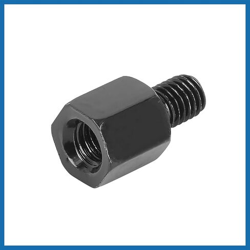 2pcs 8mm RH to 8mm RH Black Motorcycle Rearview Mirrors Adapter Bolt Screw Item Replacement in Saudi Arabia