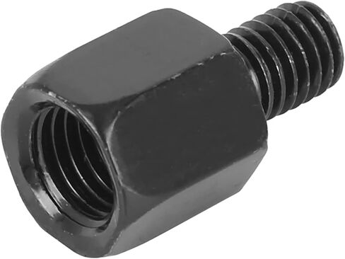 F FIERCE CYCLE 2pcs M10 LH to M8 LH Black Motorcycle Rearview Mirrors Adapter Bolt Screw Universal in Saudi Arabia