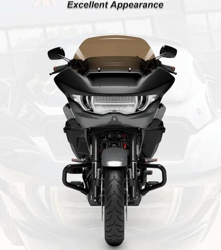 10 بوصات فاصل الرياح للزجاج الأمامي المموج يناسب Harley Davidson CVO Road Glide FLTRXSE 2023-up، CVO Road Glide ST FLTRXSTSE 2024-up، Road Glide FLTRX 2024-up، 2026-up FLTRT&FLTRXL in Kuwait