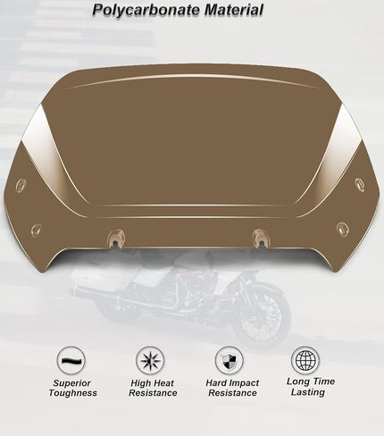 10 بوصات فاصل الرياح للزجاج الأمامي المموج يناسب Harley Davidson CVO Road Glide FLTRXSE 2023-up، CVO Road Glide ST FLTRXSTSE 2024-up، Road Glide FLTRX 2024-up، 2026-up FLTRT&FLTRXL in Kuwait