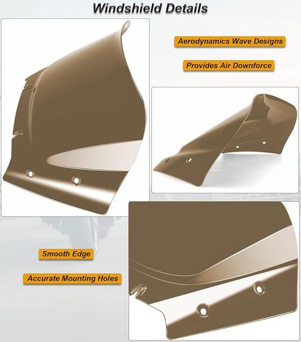 10 بوصات فاصل الرياح للزجاج الأمامي المموج يناسب Harley Davidson CVO Road Glide FLTRXSE 2023-up، CVO Road Glide ST FLTRXSTSE 2024-up، Road Glide FLTRX 2024-up، 2026-up FLTRT&FLTRXL in Kuwait