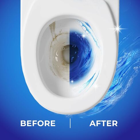 Toilet Bowl Cleaner Blue Active Rim Hanger – Ocean Scent, 2 × 1.8 OZ (50g), Lasts Up to 2 Months, Cleans & Deodorizes with Every Flush in Saudi Arabia