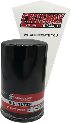 One Pack Compatible with Mercury Oil Filter 35-877769K01 Contains One Oil Filter and a Funnel in Saudi Arabia