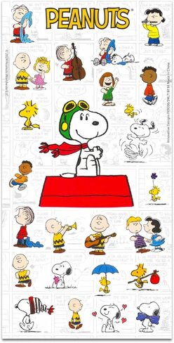 Peanuts Bookmark Set - Bundle with Bookmark with Tassle Featuring Snoopy, Charlie Brown, More Plus Stickers | Peanuts School Supplies for Boys Girls Kids in Saudi Arabia