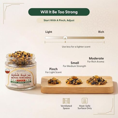 Moroccan Serghina Bakhoor Incense and Oud Incense with Oud Wood Resin from Fez Arabic Natural Home Fragrance Calming Aroma Charcoal Or Burner Use 0.88 Oz in Saudi Arabia