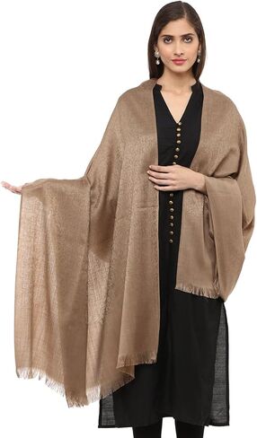 شال جاكار من الصوف الناعم للسيدات من Pashtush، الباشمينا الصناعية، صوف ميرينو الأسترالي، ناعم ودافئ 40 × 80 بوصة وردة الصباح in Kuwait