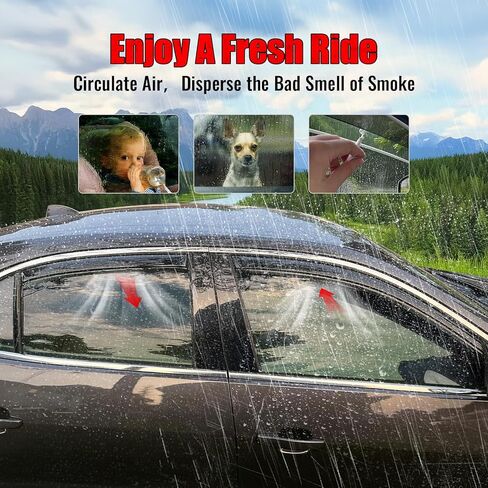 IKON MOTORSPORTS في أقنعة نافذة القناة متوافقة مع 2013-2015 شيفروليه ماليبو و2016 ماليبو المحدودة، واقيات المطر من الدخان الأكريليك ذات الطراز النحيف، عاكسات الرياح الجانبية للنافذة 4 قطع in Kuwait