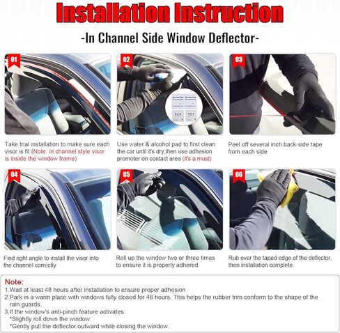 IKON MOTORSPORTS في أقنعة نافذة القناة متوافقة مع 2013-2015 شيفروليه ماليبو و2016 ماليبو المحدودة، واقيات المطر من الدخان الأكريليك ذات الطراز النحيف، عاكسات الرياح الجانبية للنافذة 4 قطع in Kuwait