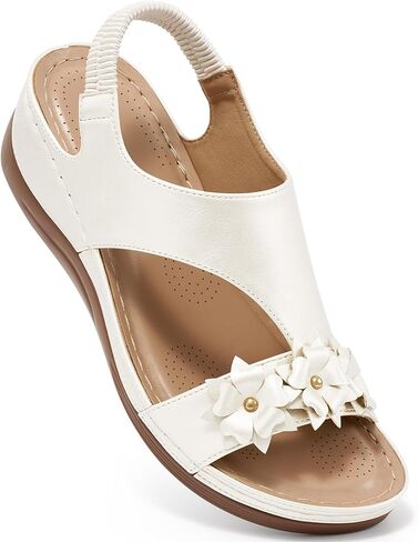 Dressy Wedge Sandals for Women: Comfortable Casual Walking Wedges for Party Vacation Birthday Wedding Indoor for Home House Office in Kuwait