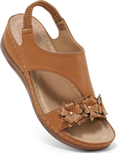Reimferce Dressy Wedge Sandals for Women: Comfortable Casual Walking Wedges for Party Vacation Birthday Wedding Indoor for Home House Office in Saudi Arabia