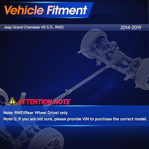 986-155 عمود الدفع الخلفي دعامة عمود الإدارة مناسب لسيارة جيب جراند شيروكي V8 5.7L 2014-2019، RWD، استبدال #52123811AC in Saudi Arabia