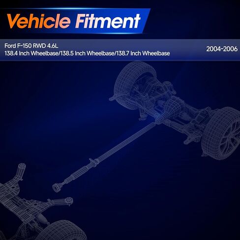 Rear Drive Shaft Prop Shaft Driveshaft Assembly Fit for Ford F-150 2004-2006 RWD 4.6L 138.4 Inch Wheelbase/138.5 Inch Wheelbase/138.7 Inch Wheelbase, OE 4L3Z4R602PA, 5L3Z4R602PC in Saudi Arabia