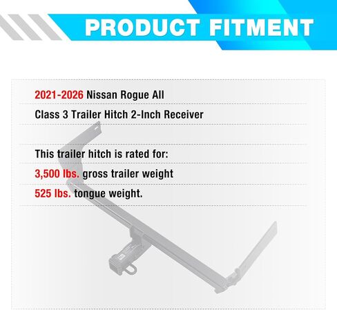 وصلة مقطورة من الفئة 3 مقاس 2 بوصة مناسبة لسيارات نيسان روج 2021-2026 in Kuwait