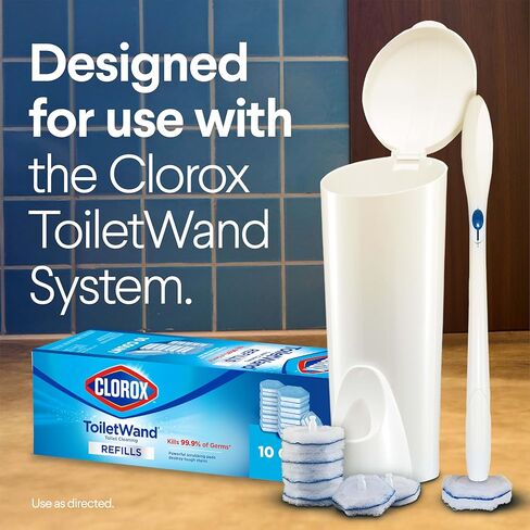 Clorox ToiletWand Toilet Cleaner Refills, Toilet brush, Original, 10 Count in Kuwait