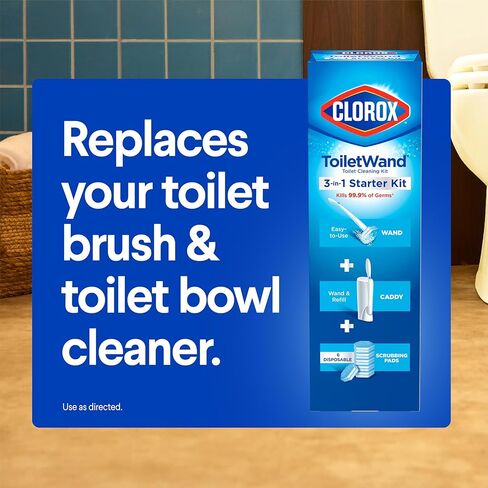 Clorox ToiletWand Toilet Cleaner Refills, Toilet brush, Original, 10 Count in Kuwait