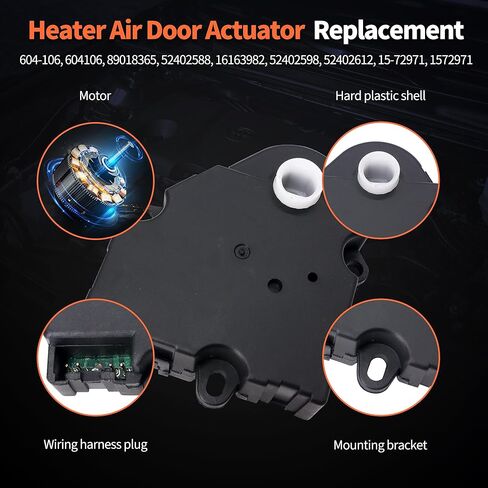 مشغل باب مزيج HiSport HVAC 604-106 52402588 15-72971 89018365 متوافق مع مركبات Buick وChevy وCadillac وGMC وHummer وIsuzu وOldsmobile وPontiac in Saudi Arabia
