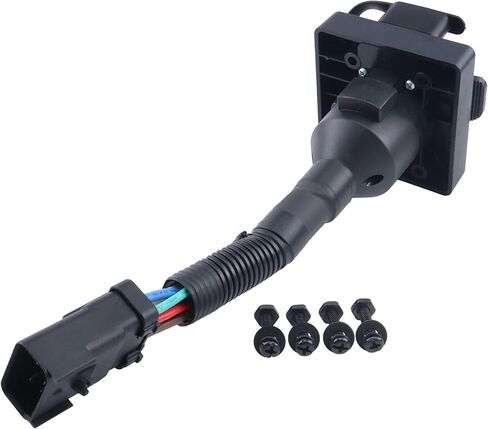 JEENDA Multi-Tow 7 Way Blade و4 Way Flat Trailer Wiring محول موصل 42145 متوافق مع 2000-2009 دودج رام داكوتا، 2000-2009 جيب جراند شيروكي، 2000-2007 دورانجو in Kuwait