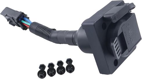 JEENDA Multi-Tow 7 Way Blade و4 Way Flat Trailer Wiring محول موصل 42145 متوافق مع 2000-2009 دودج رام داكوتا، 2000-2009 جيب جراند شيروكي، 2000-2007 دورانجو in Kuwait