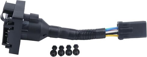 JEENDA Multi-Tow 7 Way Blade و4 Way Flat Trailer Wiring محول موصل 42145 متوافق مع 2000-2009 دودج رام داكوتا، 2000-2009 جيب جراند شيروكي، 2000-2007 دورانجو in Kuwait