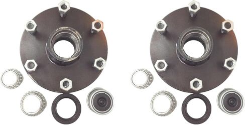 84655-1-KIT-LOTOF2 Two (2) Idler Hub 6 x 5.5 Bolt Pattern 3500lb Axle Trailer for Dexter ALKO Axel 8-251, Outer Bearings L44649 (1 1/16 inch ID), Inner Bearings L68149 (1 3/8 inch ID) in Saudi Arabia