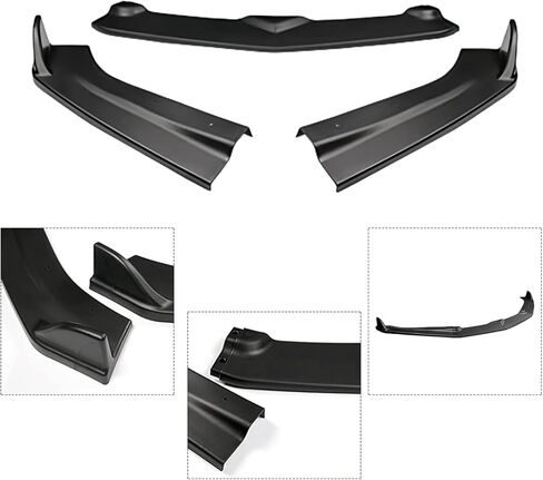 الشفة الأمامية متوافقة مع Chevy Camaro LT LS SS 2016-2018 Front Splitter Matte Black in Kuwait