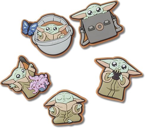 Crocs Baby Yoda Star Wars Collection Multi Packs Shoe Charms, 5 Pack in Saudi Arabia