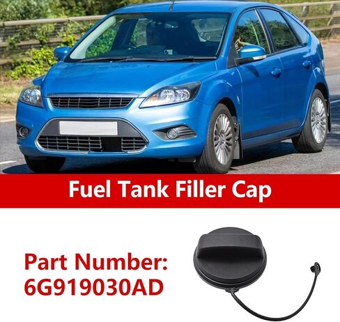 Gas Cap Fuel Tank Cap for Ford Focus MK2 2005-2012 Fuel Petrol Tank Cap Cover Replace 6G919030AD 1Pcs Black in Kuwait