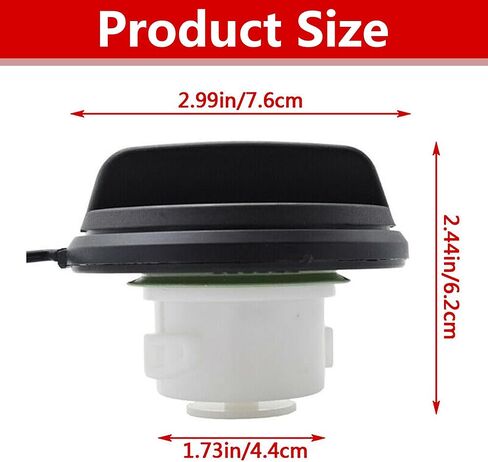 Gas Cap Fuel Tank Cap for Ford Focus MK2 2005-2012 Fuel Petrol Tank Cap Cover Replace 6G919030AD 1Pcs Black in Kuwait