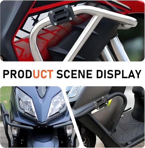 2 PCS Motorcycle Engine Guard Bumper Protection Block, Nylon Anti-Scratch Motorcycle Bumper Decor Slider, Engine Guard Crash Bar Protectors Slider, Universal for 22mm/25mm/28mm (Black) in Saudi Arabia