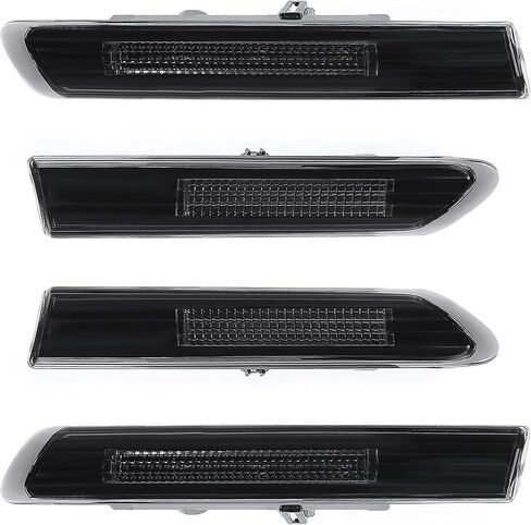 HECASA Side Marker Lights 4Pcs Compatible with 2004-2008 Honda Acura TL Base Models Side Marker Lamps Reflectors Front & Rear Fender Marker Lights Smoke Lens and White LED in Saudi Arabia