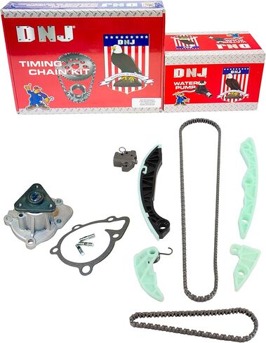 مجموعة سلسلة التوقيت DNJ TK176AWP مع مضخة مياه لـ 2010-2013 Hyundai، Kia Forte، Forte Koup، Forte5 2.0L L4 16V DOHC 1998cc in Kuwait