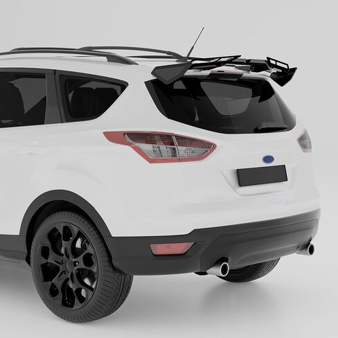 Rear Roof Spoiler Wing Compatible with for Ford Escape Ecosport Kuga Accessories SUV All Models All Years Painted Gloss Black GT Spoiler Hatch Mounted in Kuwait