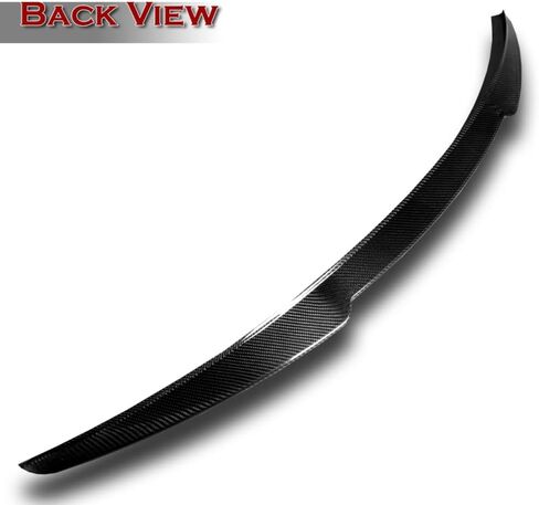 W-POWER, Real Carbon Fiber Lift Gate Trunk Spoiler Wing Compatible with Chevrolet Chevy Malibu Sedan Only 2016-2024, 2017 2018 2019 2020 2021 2022 2023, STP-Style in Saudi Arabia