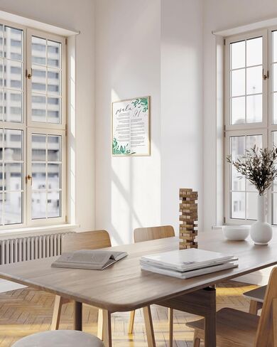 HAUS AND HUES Psalm 91 Wall Art - Bible Verses Wall Art, Religious Wall Quotes Bible Verse, Artwork with Scripture Art, Religious Gifts for Women, Christian Prints and Posters (Unframed, 16x20) in Kuwait