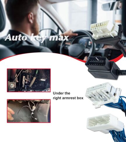 OBDII OBD2 Diagnostic Cable Adapter Program All Keys Lost Via OBD -Without PIN Code Fit for Toyota 30 pin 8A-BA and 4A Models in Saudi Arabia