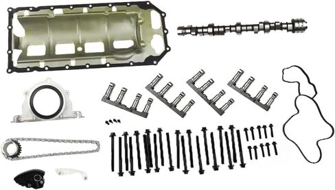 5.7 HEMI MDS Lifters Camshaft kit Timing Chain Oil Pan Gasket Overhaul Replacement Kit Fit For 2009-2015 Chrysler Aspen Ram 1500 Durango 5.7L 53022263AE 53022314AD in Saudi Arabia