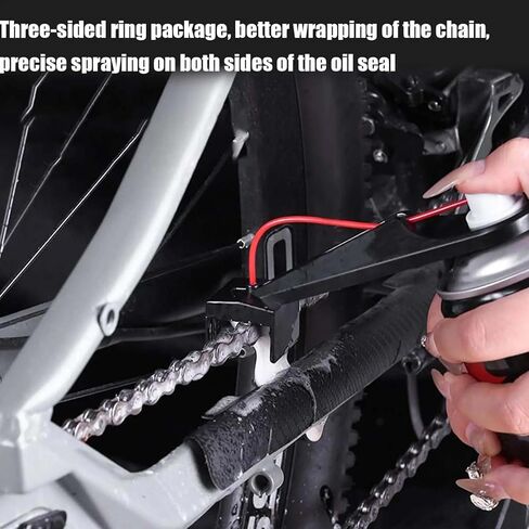 Chain Lube Applicator Tool Non-Messy Chain Lubricant Saver Extension Nozzle Precise Adapter for Bike Chain Guard Lubrication Motorcycle Chain Link Maintenance Chain Wax Chain Cleaner Oils in Kuwait