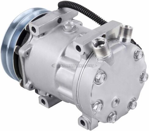 ضاغط التيار المتردد وقابض تكييف الهواء المزدوج على شكل V لـ Freightliner يستبدل Sanden SD7H15 4894 4491 4695 4699 4752 - BuyAutoParts 60-03005NA جديد in Kuwait