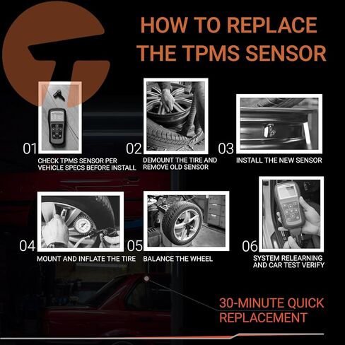 مستشعر TPMS 52933C1100 - نظام مراقبة ضغط الإطارات مبرمج مسبقًا لسيارة Hyundai Sonata (2014-2019)، Tucson (2015-2019)، Santa Fe (2018-2019)، Kia Stinger (2017-2019) (عبوة واحدة) in Kuwait
