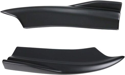 FREEMOTOR802 Rear Bumper Side Aprons, Compatible with 2015-2023 Dodge Charger SRT, Rear Bumper Lip Diffuser Spoiler Side Corner Apron Spat Valance Splitters, V2 Style PP 2PCS, Unpainted Black in Saudi Arabia