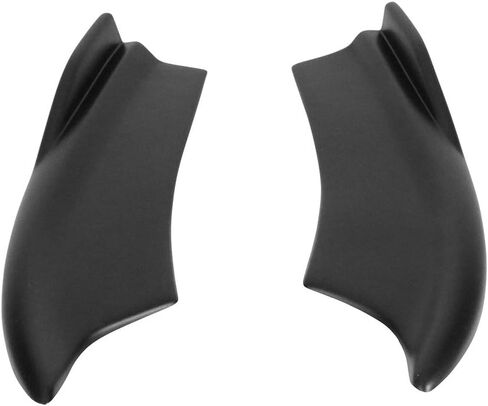 FREEMOTOR802 Rear Bumper Side Aprons, Compatible with 2015-2023 Dodge Charger SRT, Rear Bumper Lip Diffuser Spoiler Side Corner Apron Spat Valance Splitters, V2 Style PP 2PCS, Unpainted Black in Saudi Arabia