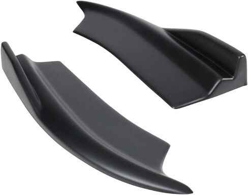 FREEMOTOR802 Rear Bumper Side Aprons, Compatible with 2015-2023 Dodge Charger SRT, Rear Bumper Lip Diffuser Spoiler Side Corner Apron Spat Valance Splitters, V2 Style PP 2PCS, Unpainted Black in Saudi Arabia