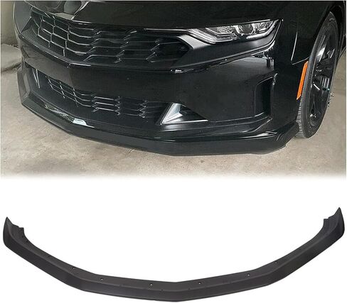 HECASA Front Bumper Lip Splitter Spoiler Compatible with 2016-2024 Chevy Camaro SS/ 2019-2024 LT LS RS Lower Lip Protector Kit Accessories Matte Black Plastic in Saudi Arabia
