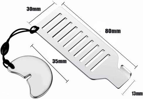 8cm Stainless Steel Safety Door Stops Portable Anti-Theft Door Blocker Safe Lock StopperyTool for Home Hotel Travel (Silver) in Saudi Arabia