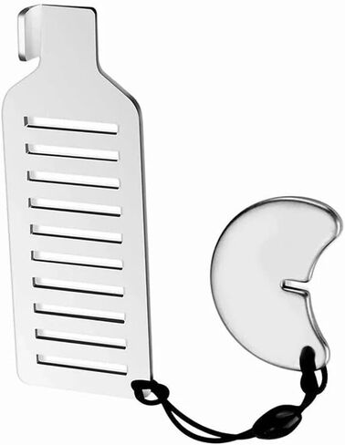 8cm Stainless Steel Safety Door Stops Portable Anti-Theft Door Blocker Safe Lock StopperyTool for Home Hotel Travel (Silver) in Saudi Arabia