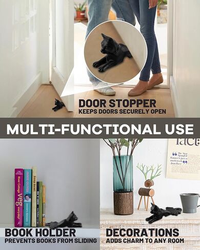 Vintage Cast Iron Cat Door Stop – Heavy-Duty Rust-Proof Door Holder for Home & Office, Handcrafted Antique Cute Vintage Rustic Door Stop in Kuwait