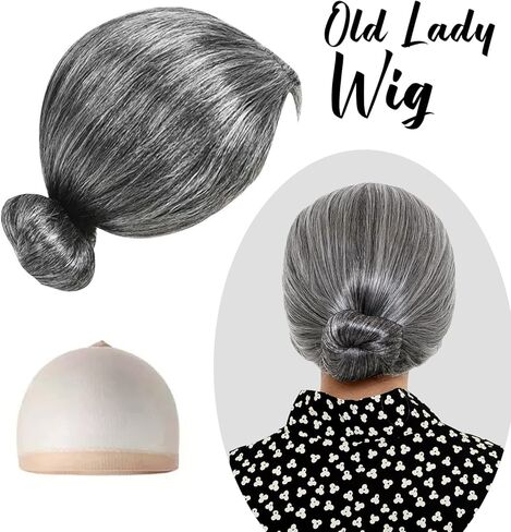 زي السيدة العجوز للنساء، للبالغين 100 يوم من المدرسة للبالغين 100 يوم من المدرسة، زي الجدة، إكسسوارات الأزياء التنكرية in Kuwait