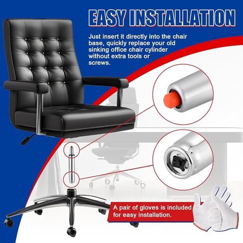 5.5" Office Chair Cylinder Replacement, Heavy Duty Hydraulic Gas Lift, Universal Size Fits Most Office Chairs, 5.5" Long Stroke Gas Lift in Saudi Arabia