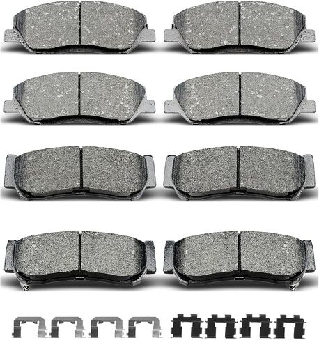 D1202 D1297 8pcs Ceramic Front Rear Brake Pads With Clips Fit For Hyundai Santa Fe 2007-2009 in Saudi Arabia