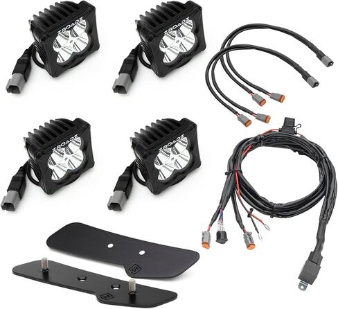 Zroadz Z365401-BK2 دعامة LED للتركيب، (2) مصابيح - زوج يناسب Ford Bronco in Kuwait